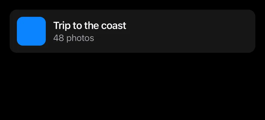 Preview Menu (custom preview) on iOS in dark mode