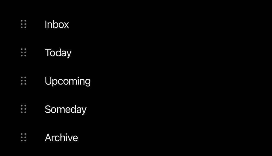 Reorder List (leading handle) on iOS in dark mode