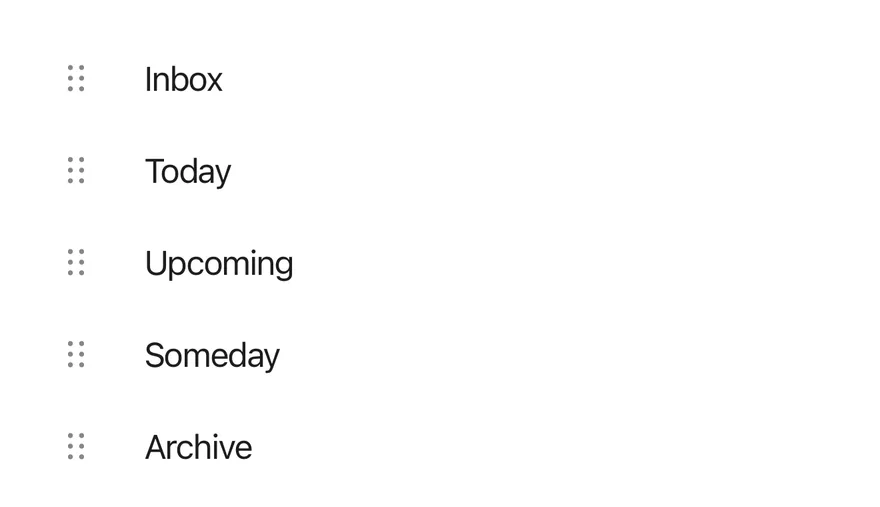 Reorder List (leading handle) on iOS in light mode
