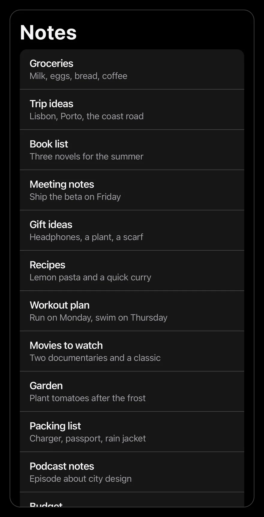 Search Reveal on iOS in dark mode