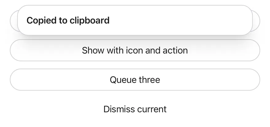 Top Banner (title only) on iOS in light mode