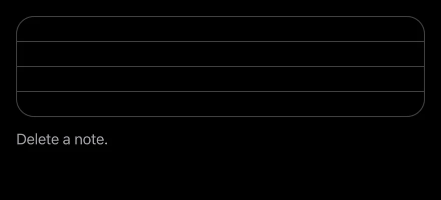 Undo Bar (with swipe actions) on iOS in dark mode