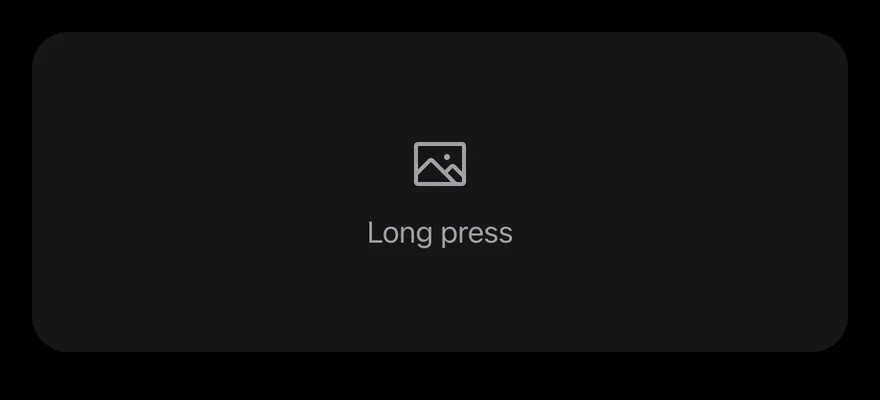 Context Actions on iOS in dark mode