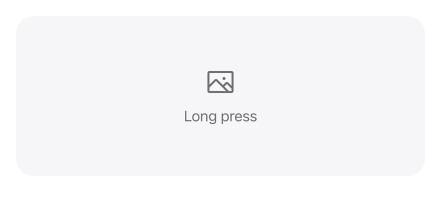 Context Actions on iOS in light mode