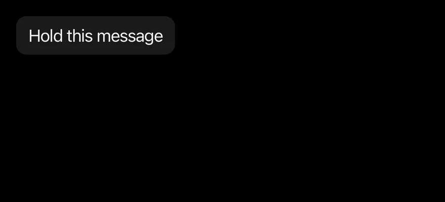 Context Actions (inline) on iOS in dark mode