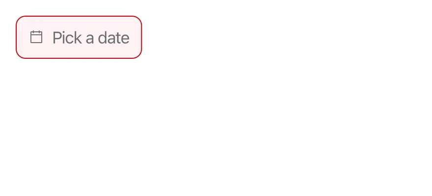 Date Picker (invalid) on iOS in light mode