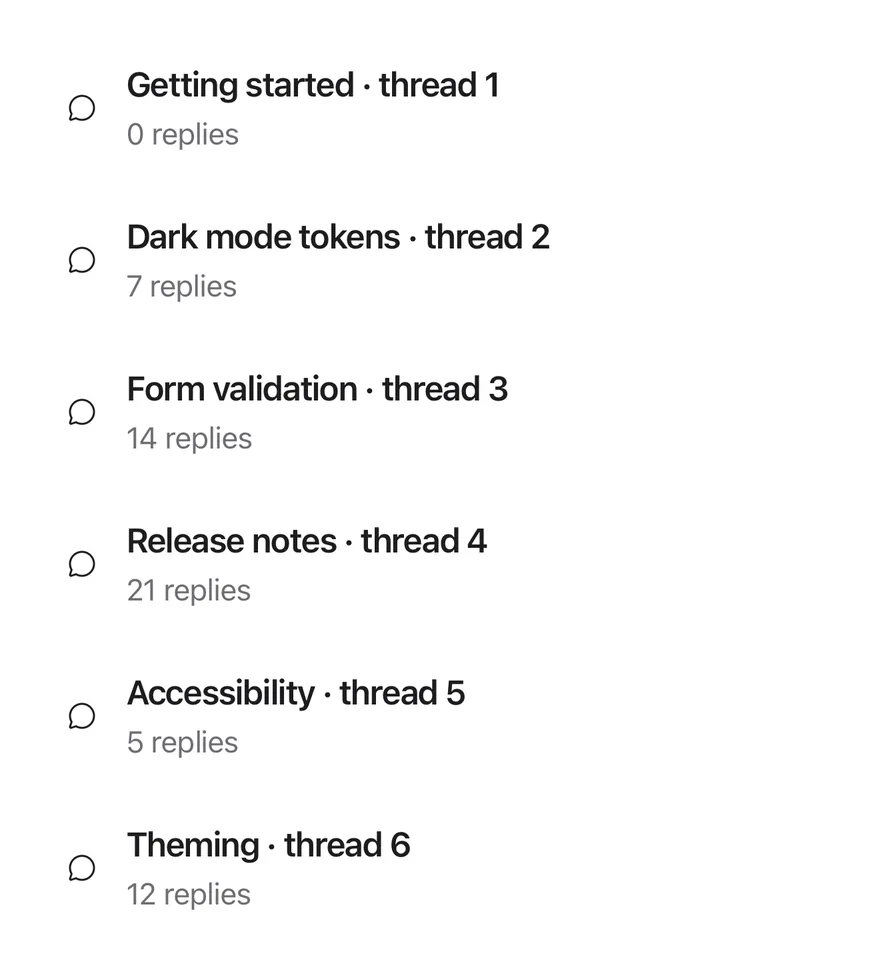 Paged List (single page) on iOS in light mode