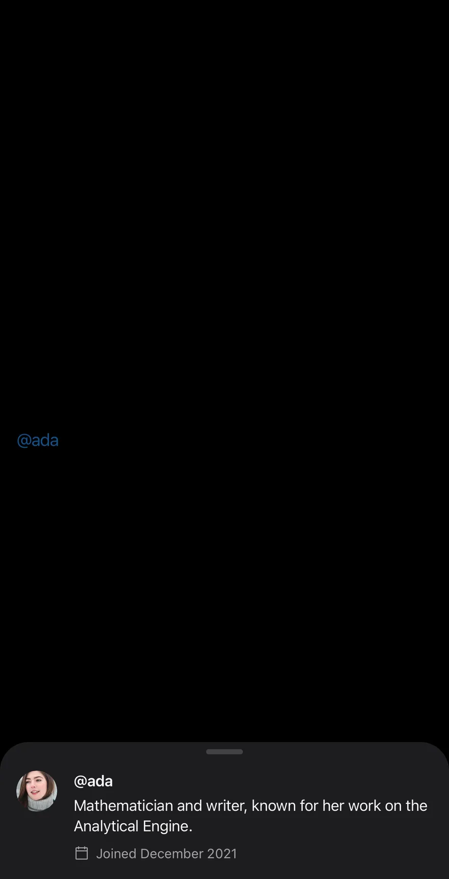 Preview (attached) on iOS in dark mode