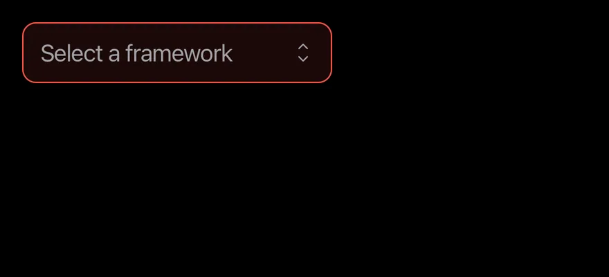 Search Picker (invalid) on iOS in dark mode